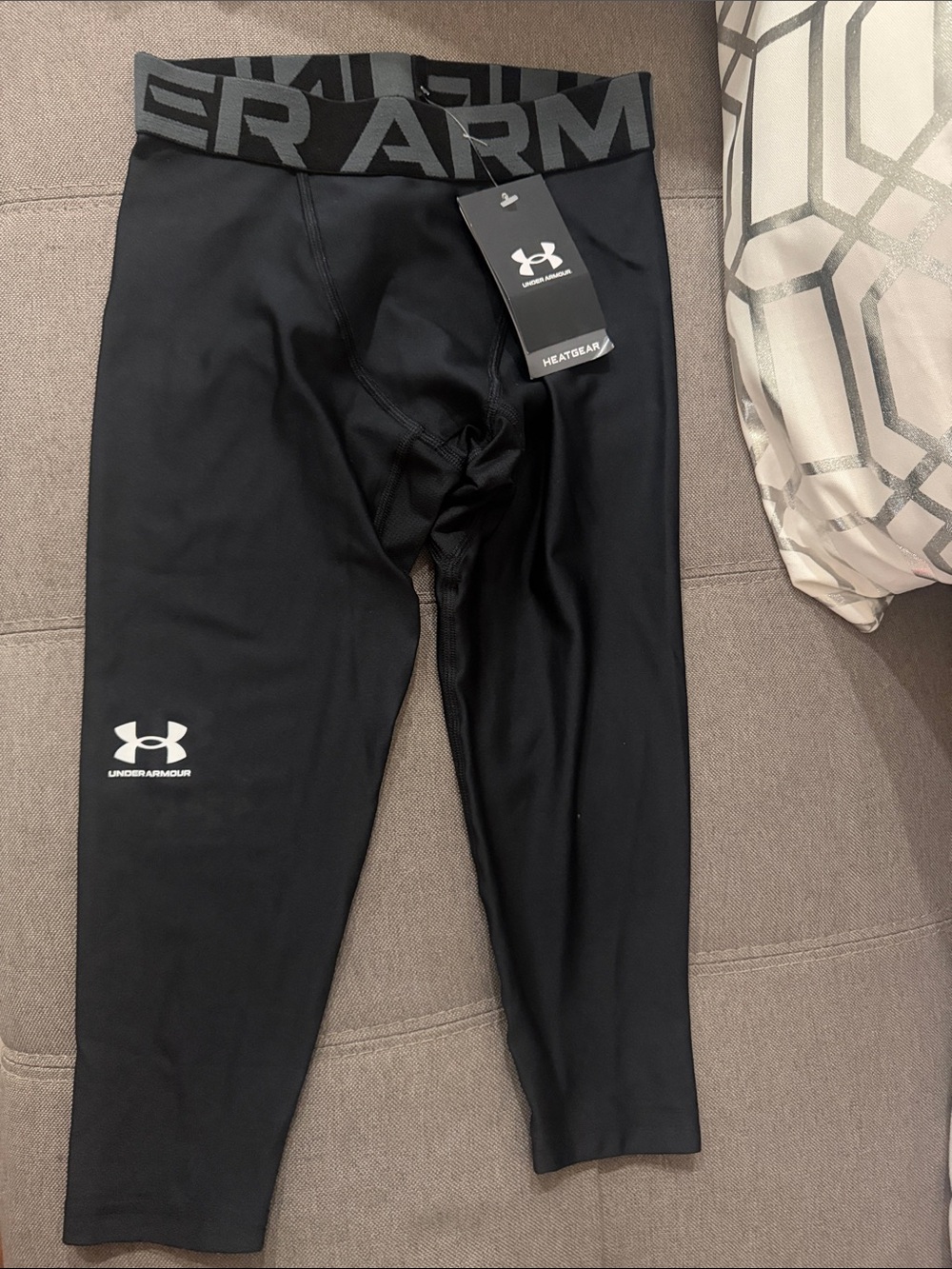 Under Armour Black Boys' HeatGear Compression Leggings